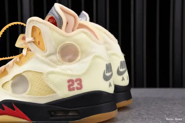 Bmlin Retro Jordan 5 OFF-WHITE DH8565-100 Sail 0602